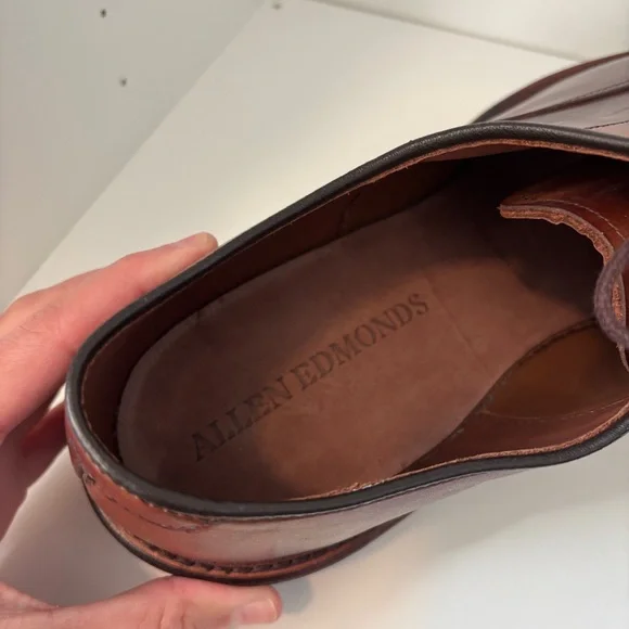 Allen Edmonds Park Avenue Brown Leather Oxfords 11.5 - Picture 7 of 12
